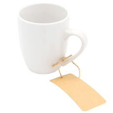 Бирка картонная на верёвке Бирка картонная на верёвке