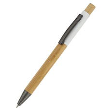 Ручка Авалон с корпусом из бамбука и софт-тач вставкой-S