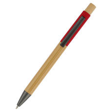Ручка Авалон с корпусом из бамбука и софт-тач вставкой