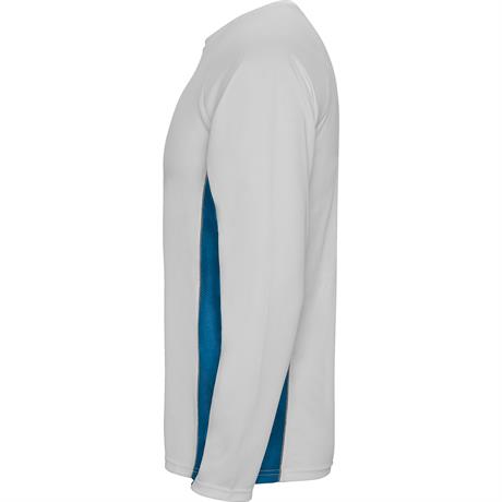 Спортивная футболка SHANGHAI L/S мужская, БЕЛЫЙ/КОРОЛЕВСКИЙ СИНИЙ M