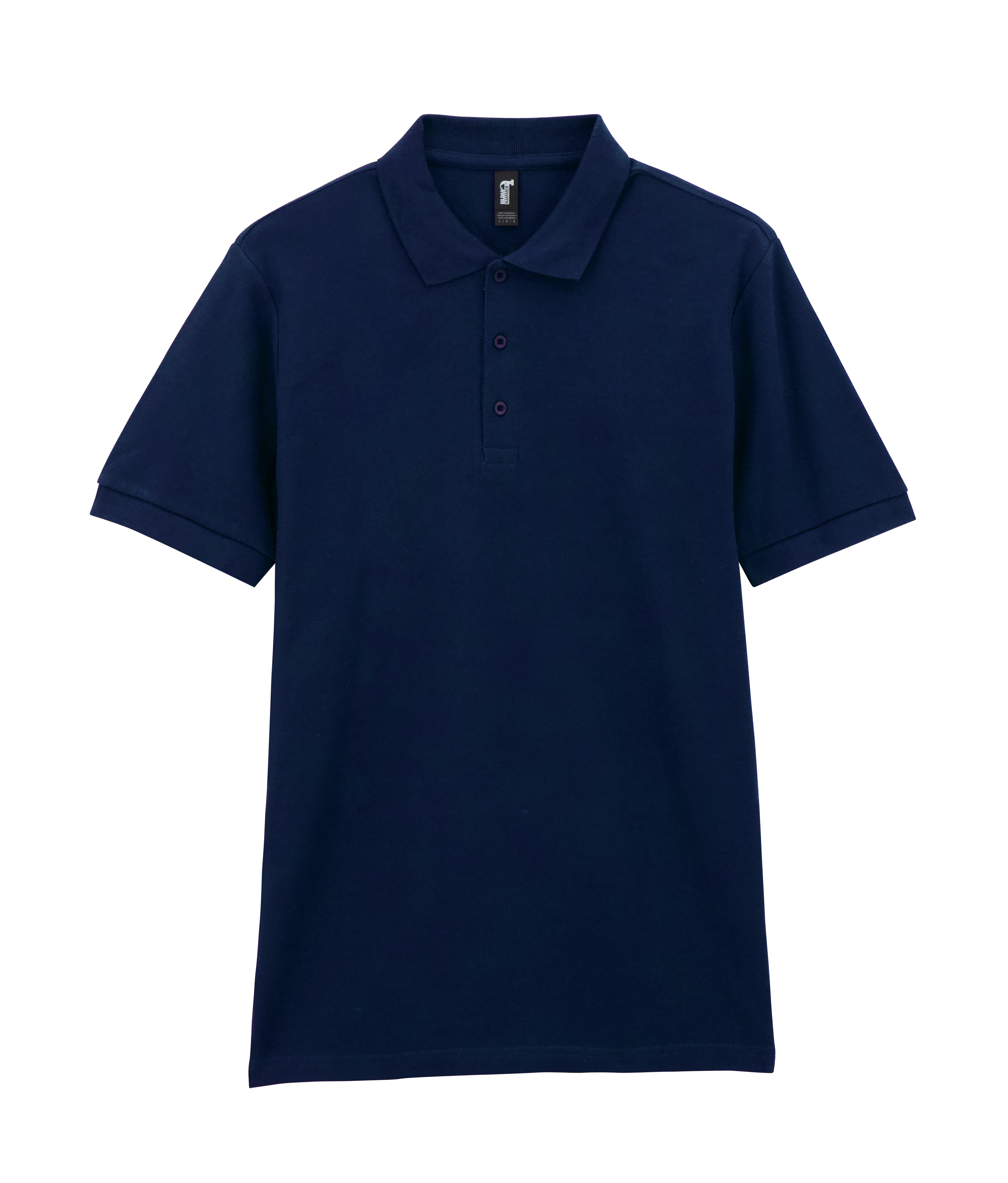 Футболка поло PREMIUM COTTON ADULT DOUBLE PIQUE, ЧЕРНЫЙ 2XL — GI85800nvXL