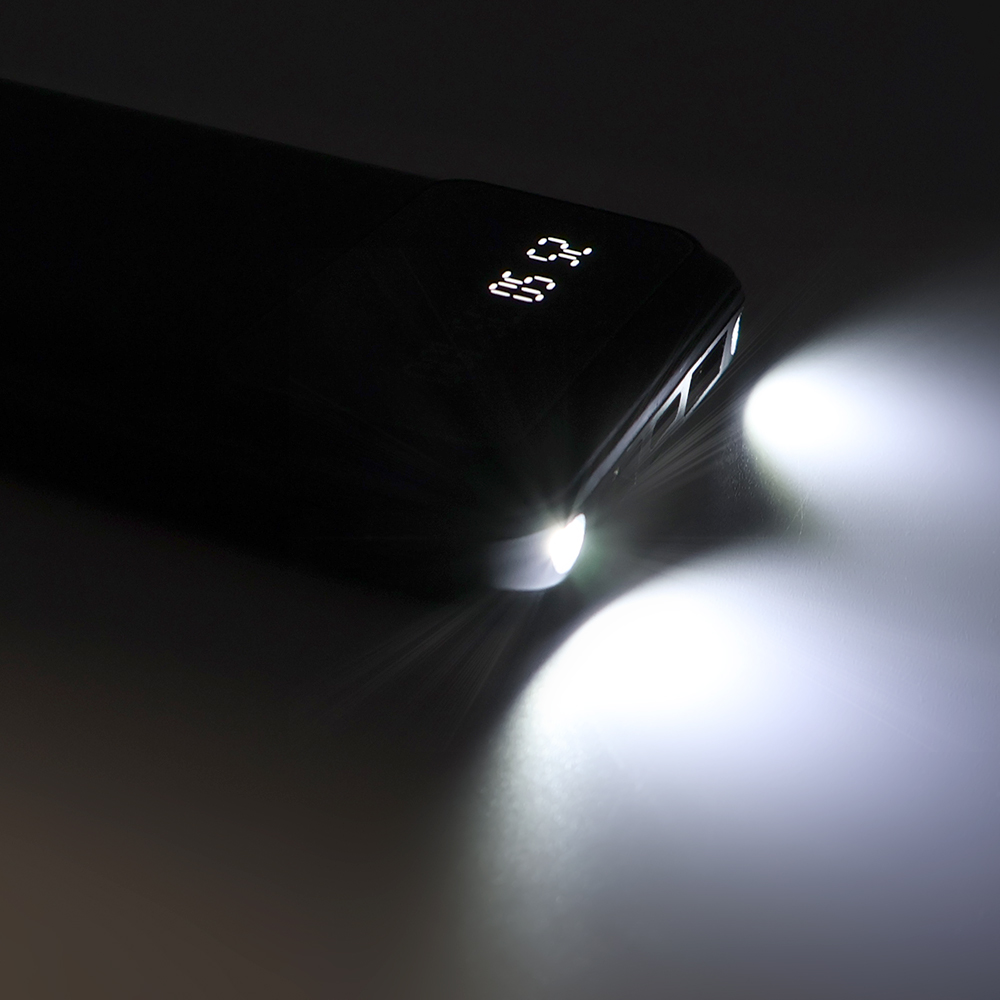 Внешний аккумулятор Dorado 10 000 mAh с фонариком, белый — 2037.02