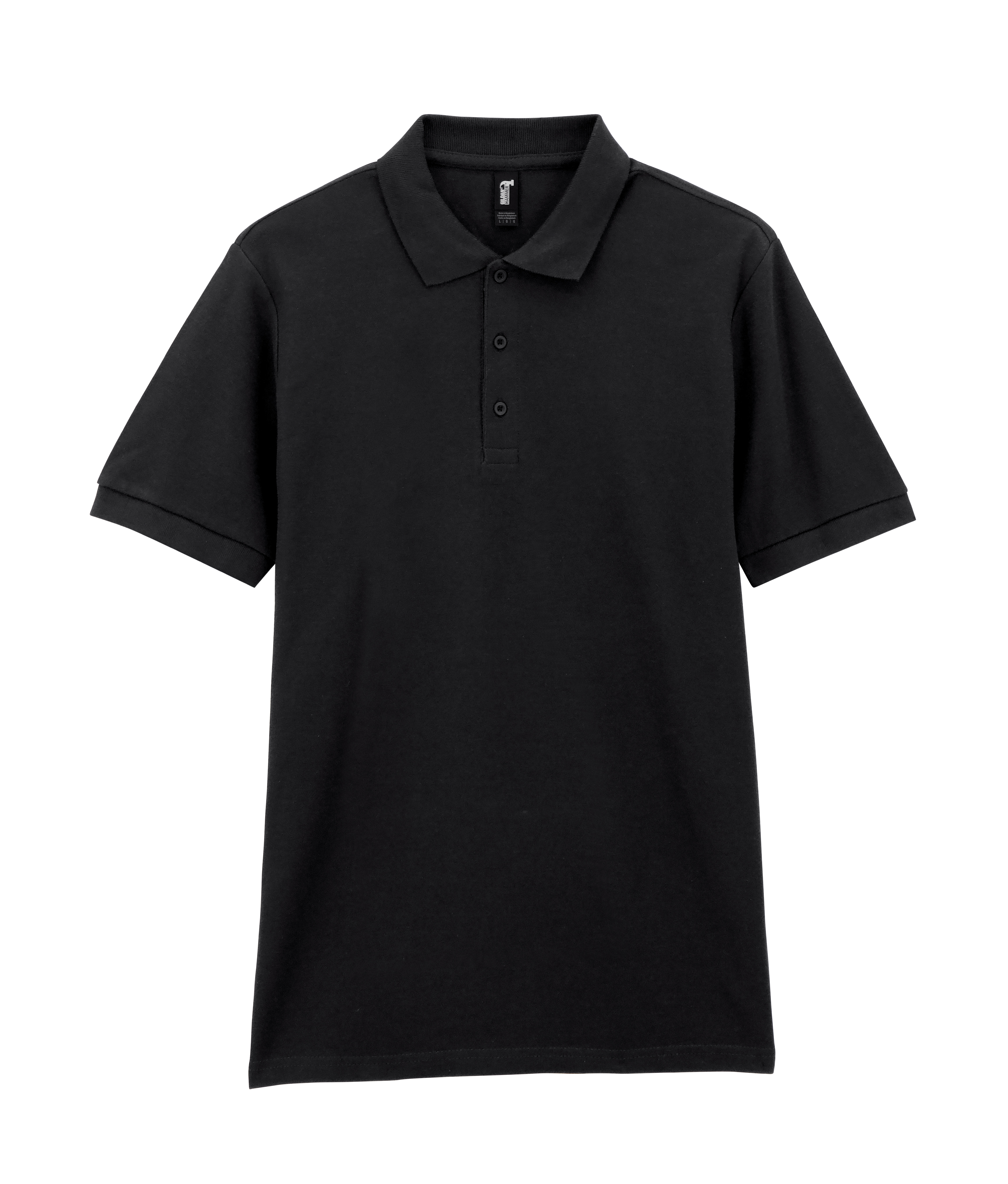Футболка поло PREMIUM COTTON ADULT DOUBLE PIQUE, ЧЕРНЫЙ 2XL — GI85800blXL