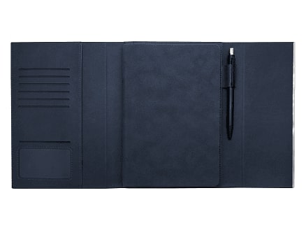 Набор подарочный Solution Prestige Duo, (Ежедневник в суперобложке Country Galaxy Nuba A5+, Ручка шариковая матовая Prime), синий