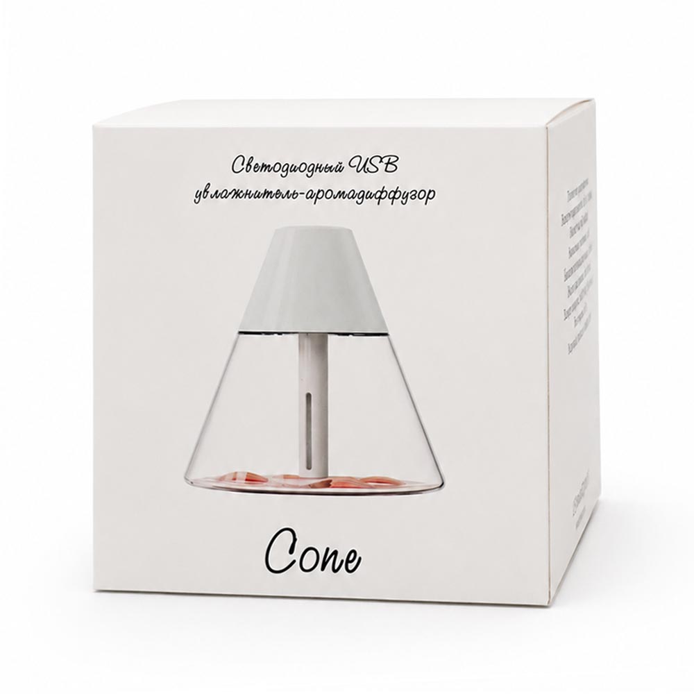 Светодиодный USB увлажнитель-аромадиффузор Cone