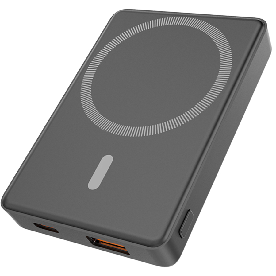 Магнитный внешний аккумулятор Magnetic с беспроводной зарядкой (5W), 5000 Mah