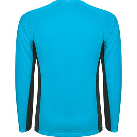 Спортивная футболка SHANGHAI L/S мужская, БИРЮЗОВЫЙ/ТЕМНЫЙ ГРАФИТ M