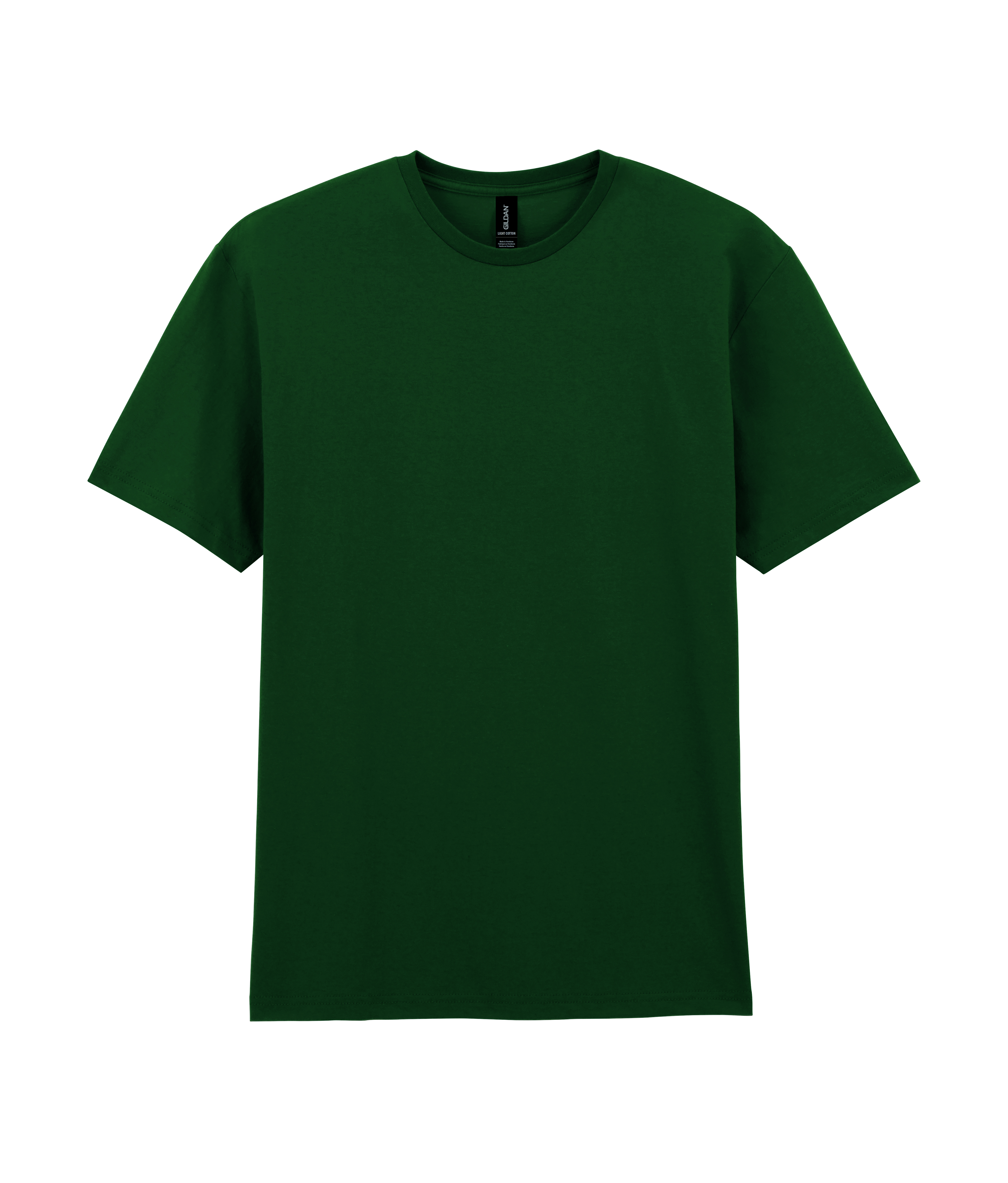Футболка LIGHT COTTON, ЧЕРНЫЙ 2XL — GI3000foL