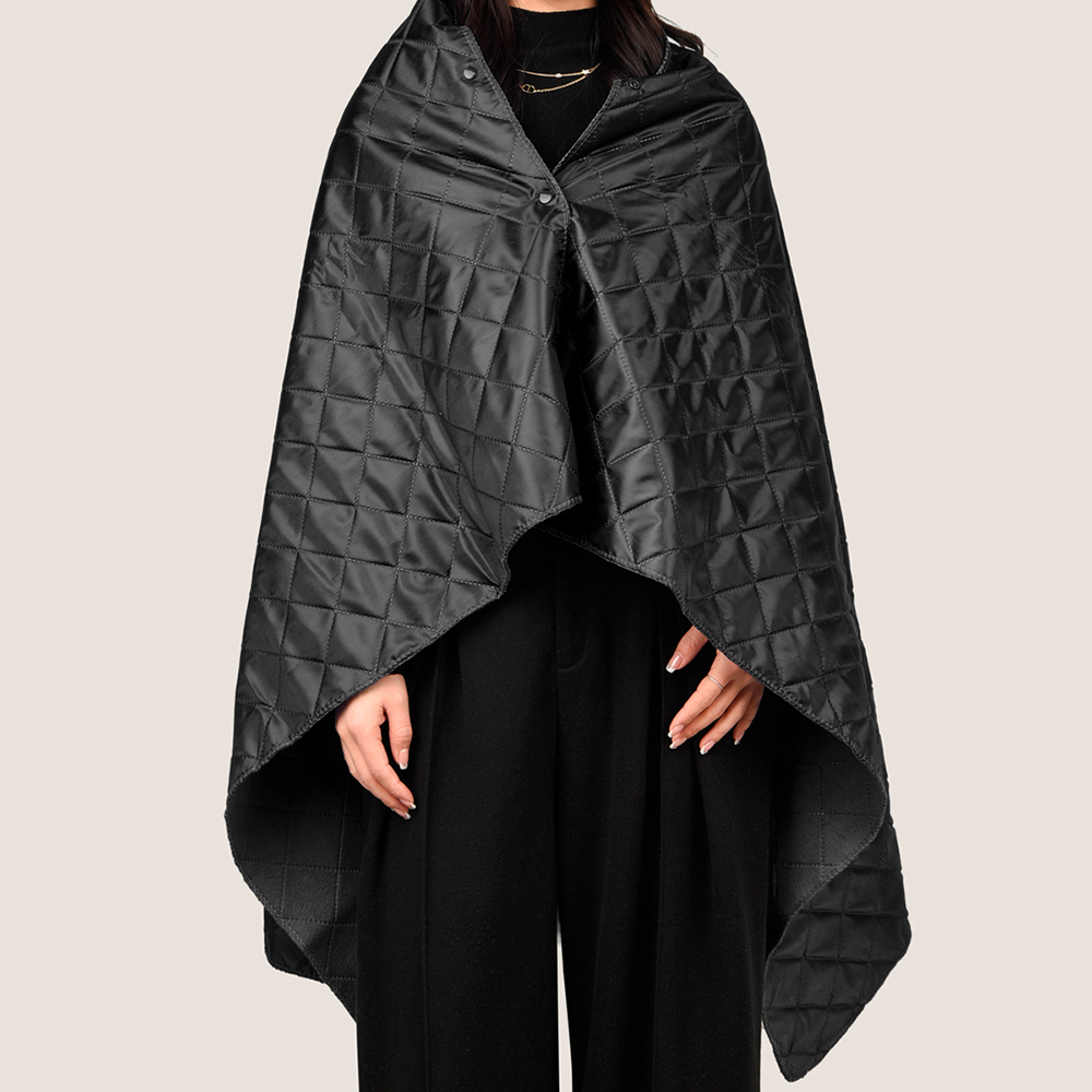 Плед PONCHO, черный — 16010.02