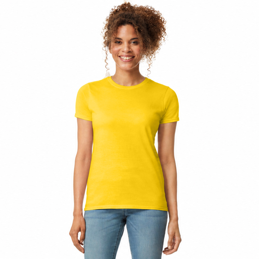 Футболка SOFTSTYLE WOMAN, ЧЕРНЫЙ L — GIL64000daS