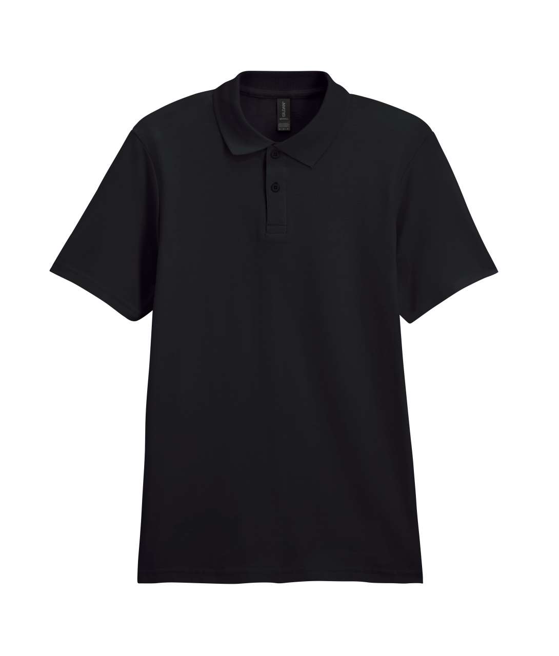 Футболка поло SOFTSTYLE ADULT DOUBLE PIQUE, ЧЕРНЫЙ 2XL — GI64800blS