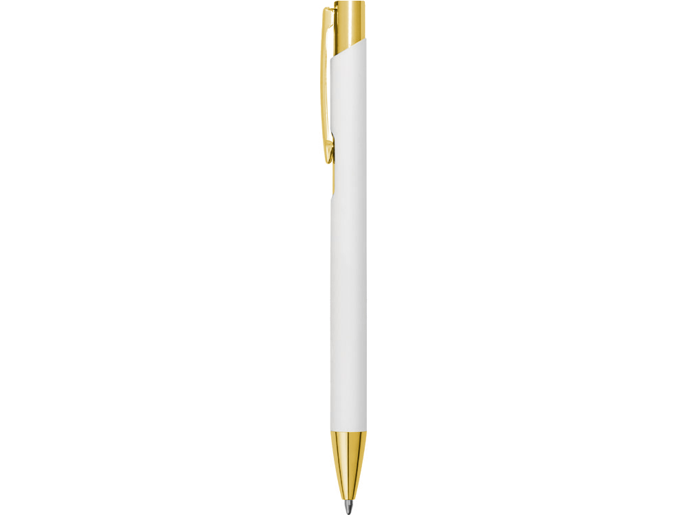 Ручка шариковая, Legend Soft Touch Mirror Gold Requis, белая/золотистая