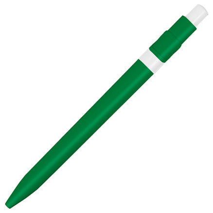Ручка шариковая пластиковая Ravena Color, зеленая/белая