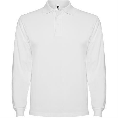 Футболка поло ESTRELLA L/S мужская, БЕЛЫЙ L