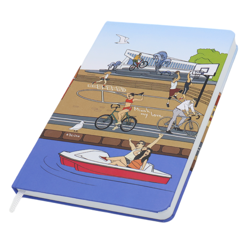 Записная книжка A5 Dziuna Зыбицкая в линейку 15,5 x 21 см — Dz02