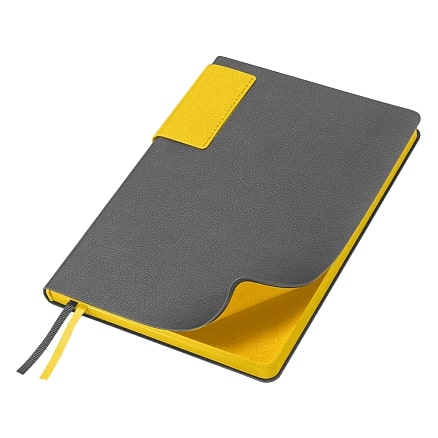 Ежедневник Flexy Star Sivilia Grey Edition Color А5, серо-оранжевый, недатированный в гибкой обложке — 15123.135.0227 new