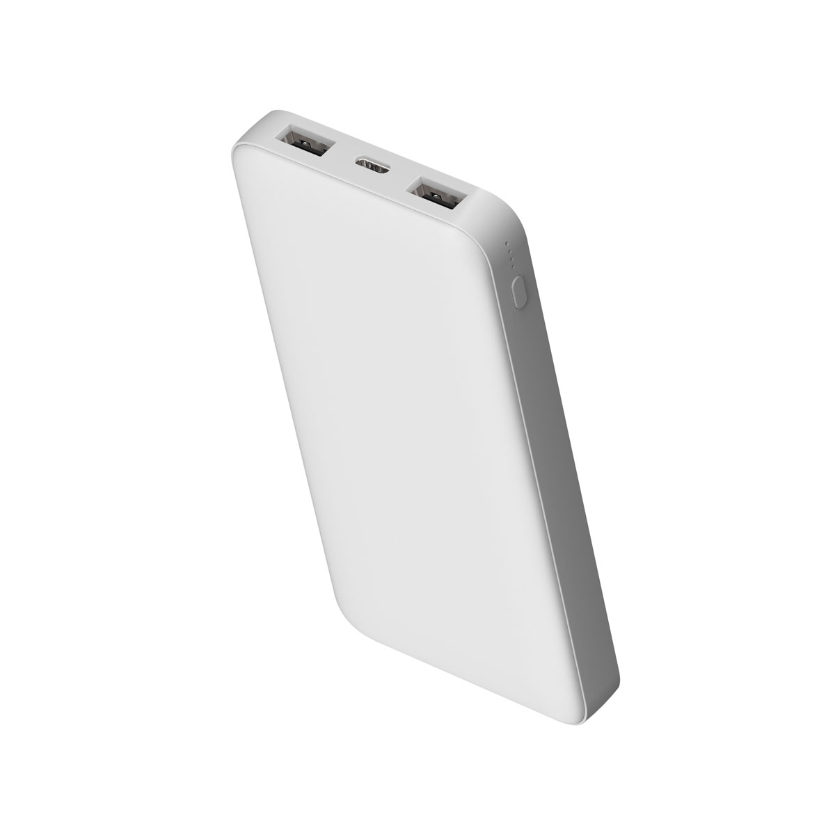 Внешний аккумулятор Polus, 10000 Mah, софт-тач покрытие, белый — 2018.01.01