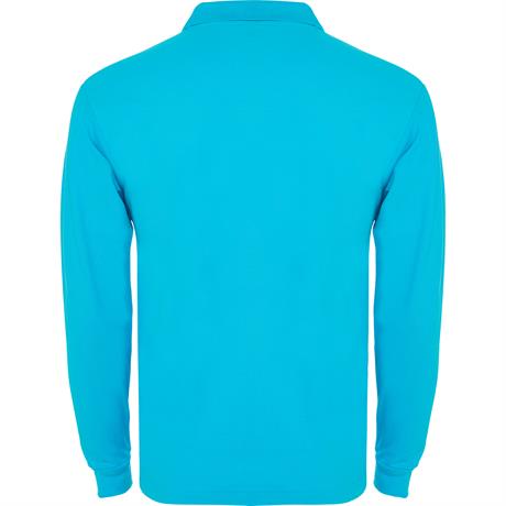 Футболка поло ESTRELLA L/S мужская, БИРЮЗОВЫЙ 3XL