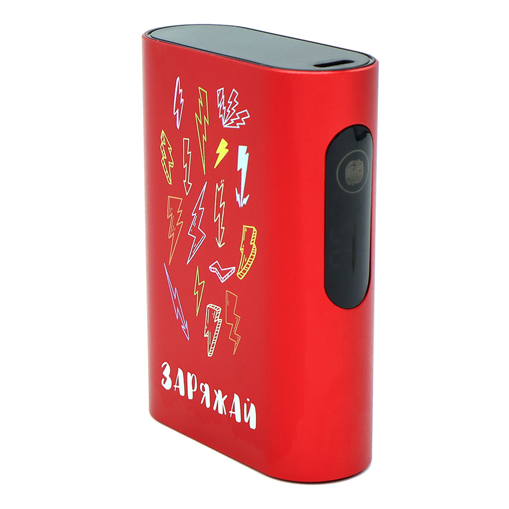 Внешний аккумулятор в металлическом корпусе Wōdan, сенсорный, 10000mAh, черный — 2020.05