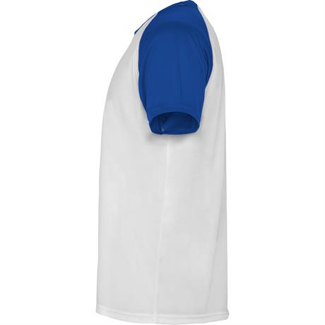 Спортивная футболка INDIANAPOLIS мужская, БЕЛЫЙ/КОРОЛЕВСКИЙ СИНИЙ XL