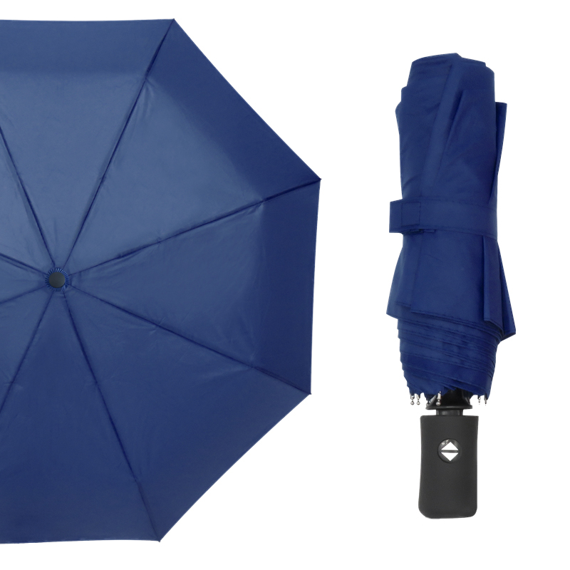 Автоматический противоштормовой зонт Vortex, тёмно-синий