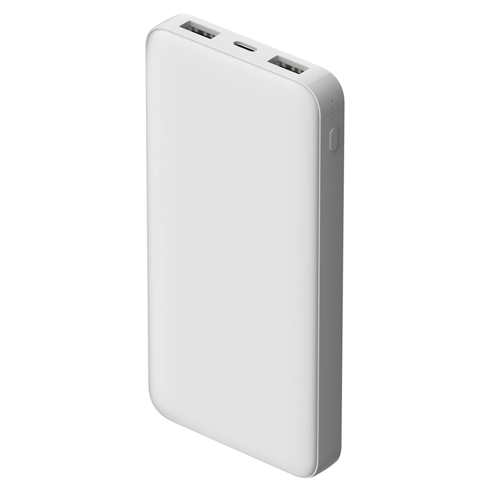 Внешний аккумулятор Polus, 10000 Mah, софт-тач покрытие, белый — 2018.01.01