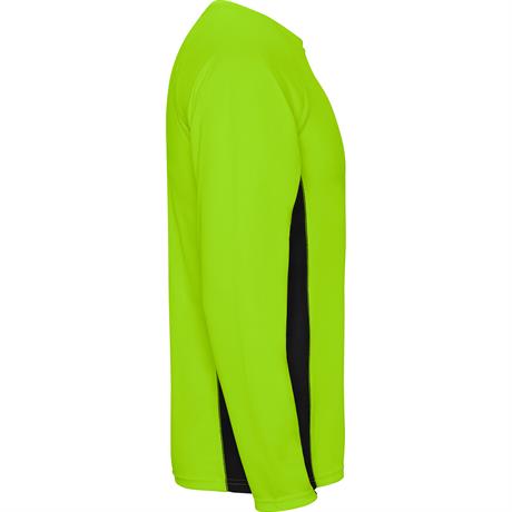 Спортивная футболка SHANGHAI L/S мужская, ФЛУОРЕСЦЕНТНЫЙ ЗЕЛЕНЫЙ/ЧЕРНЫЙ M