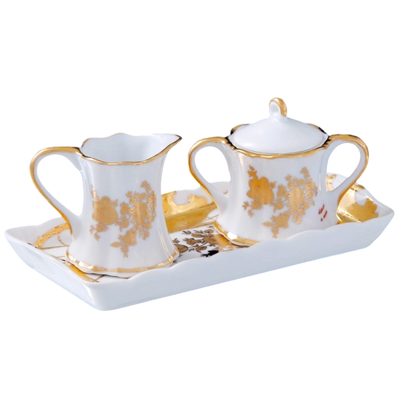 Набор "Мелисса" (молочник и сахарница на блюдце), 17 * 8,5 *7 см 167379