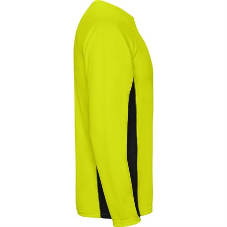 Спортивная футболка SHANGHAI L/S мужская, ФЛУОРЕСЦЕНТНЫЙ ЖЕЛТЫЙ/ЧЕРНЫЙ XL