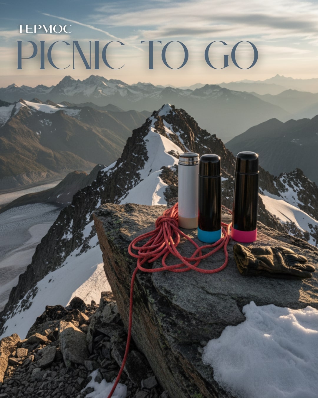 Термос Picnic Bright To Go, белый — 5005.01.30