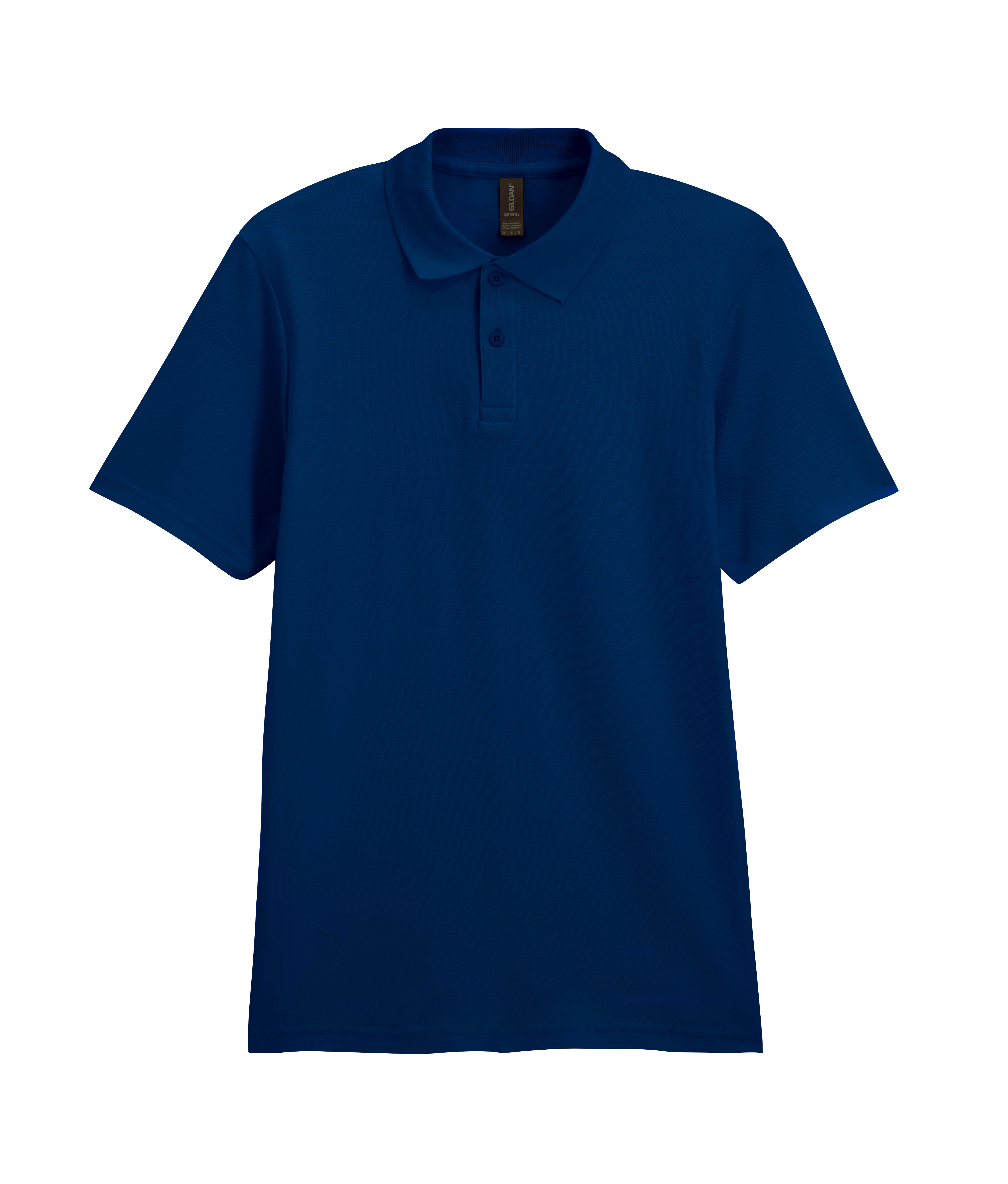 Футболка поло SOFTSTYLE ADULT DOUBLE PIQUE, ЧЕРНЫЙ 2XL — GI64800nvXL