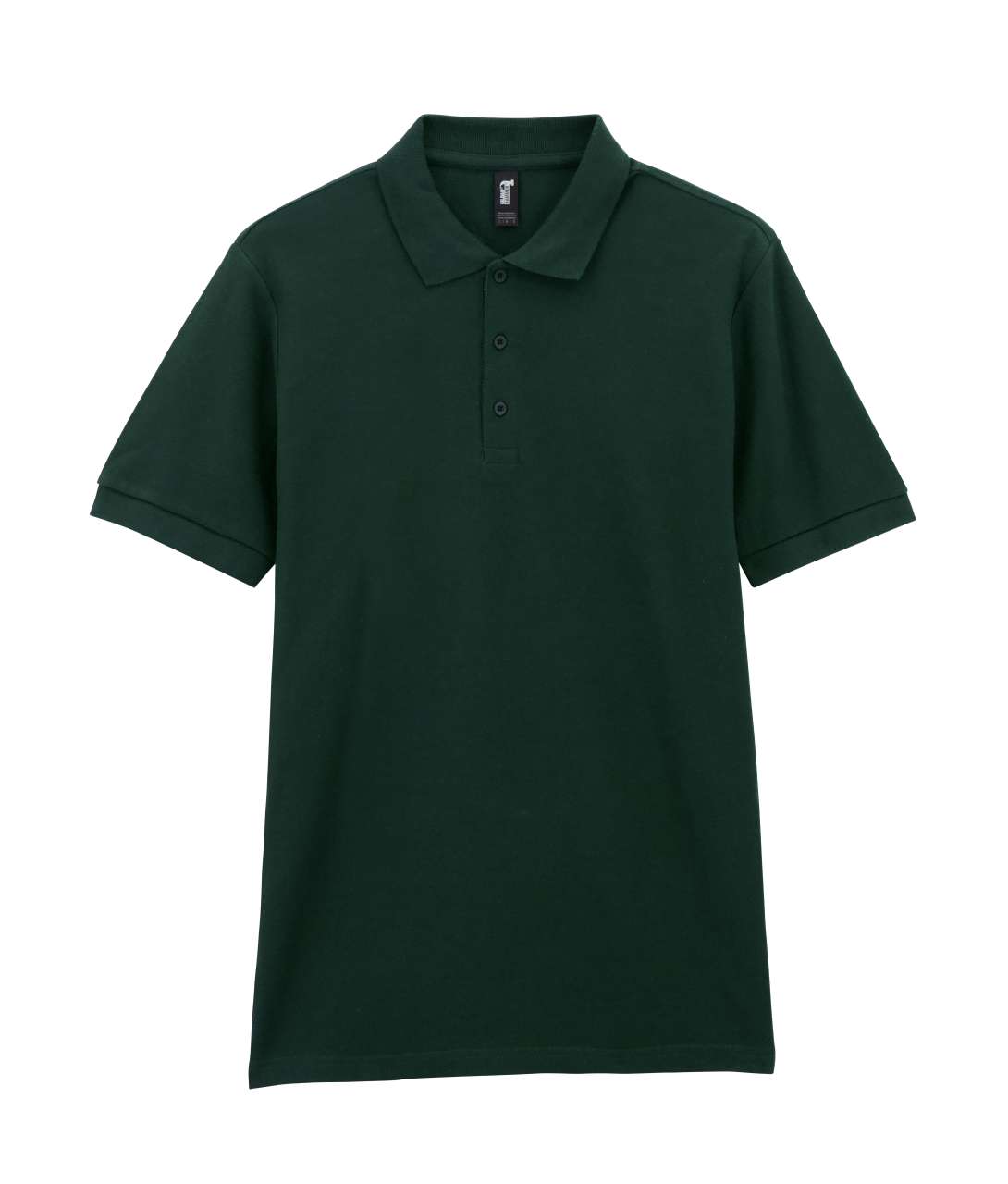 Футболка поло PREMIUM COTTON ADULT DOUBLE PIQUE, ЧЕРНЫЙ 2XL — GI85800miS