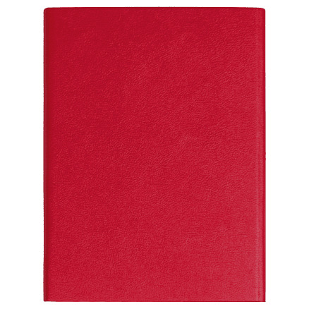 Ежедневник Alfa Bird Petrus A5, красный, недатированный, в твердой обложке с металлическим элементом