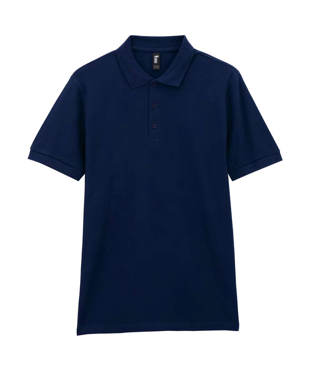 Футболка поло PREMIUM COTTON ADULT DOUBLE PIQUE, ЧЕРНЫЙ 2XL — GI85800nvS