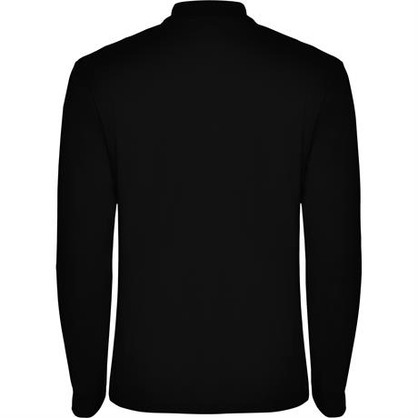 Футболка поло ESTRELLA L/S мужская, ЧЕРНЫЙ 2XL
