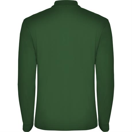 Футболка поло ESTRELLA L/S мужская, БУТЫЛОЧНЫЙ ЗЕЛЕНЫЙ 3XL