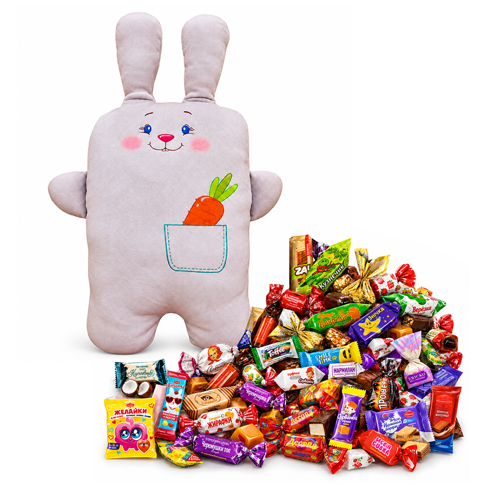 №4 МЯГКАЯ ИГРУШКА ЛЕНТЯЙ 1000 грамм новогодний подарок белорусский