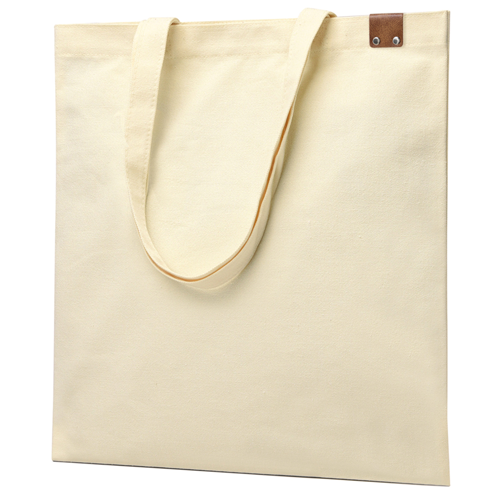 Сумка для покупок IVORY 325 г/м² с PU нашивкой, чёрный — 25011.00.35