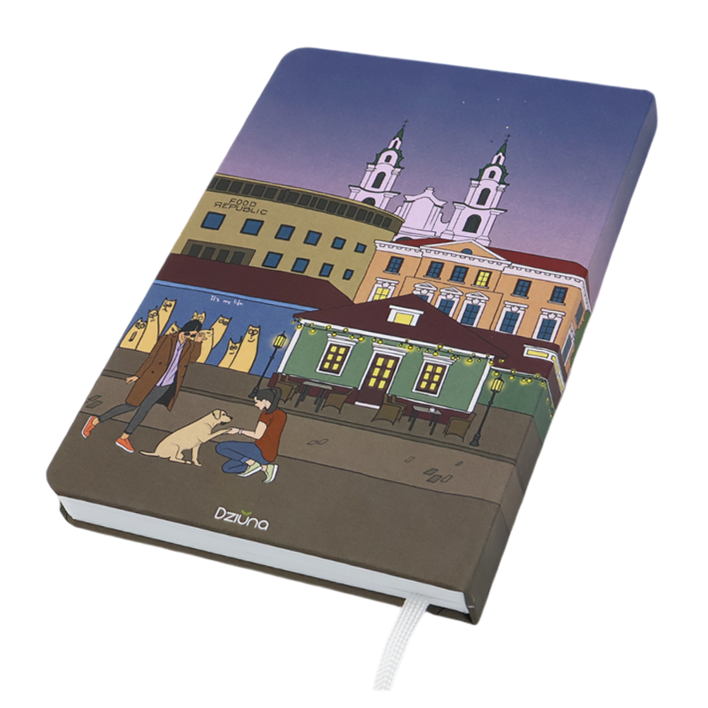 Записная книжка A5 Dziuna Октябрьская в клетку 15 x 21 см — Dz05
