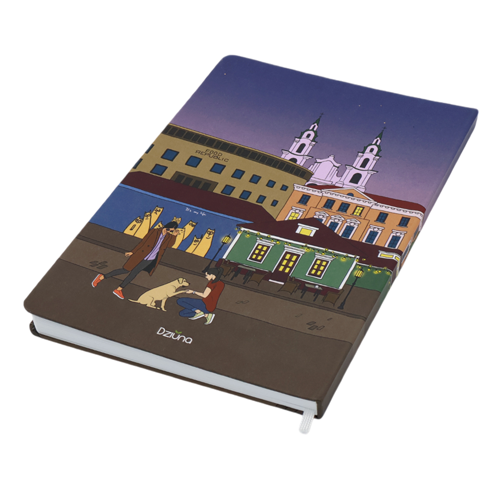 Записная книжка A5 Dziuna Зыбицкая в линейку 15,5 x 21 см — Dz01