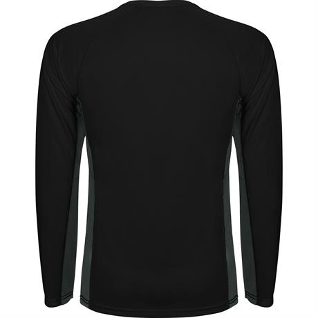 Спортивная футболка SHANGHAI L/S мужская, ЧЕРНЫЙ/ТЕМНЫЙ ГРАФИТ S