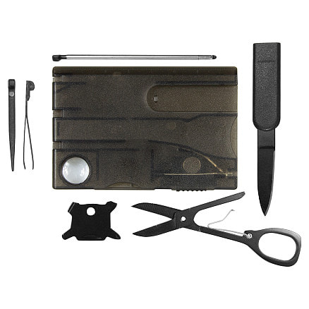 Карточка Tools Nailcare 10 функций инструменты из нержавеющей стали корпус из полупрозрачного пластика