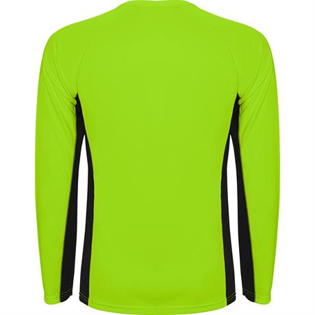 Спортивная футболка SHANGHAI L/S мужская, ФЛУОРЕСЦЕНТНЫЙ ЗЕЛЕНЫЙ/ЧЕРНЫЙ M