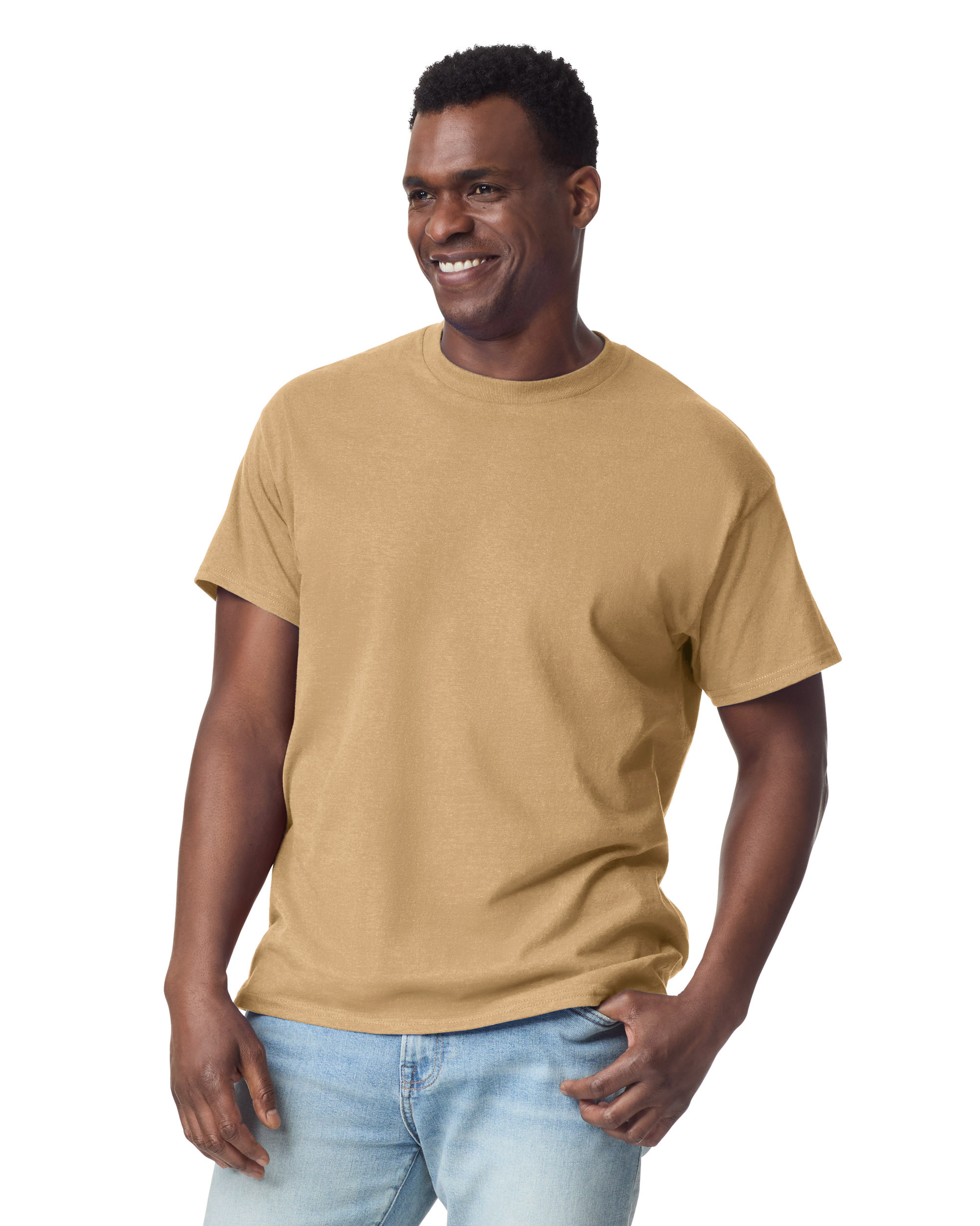 Футболка ULTRA COTTON, СЕРО-БЕЖЕВЫЙ 2XL — GI2000tnM