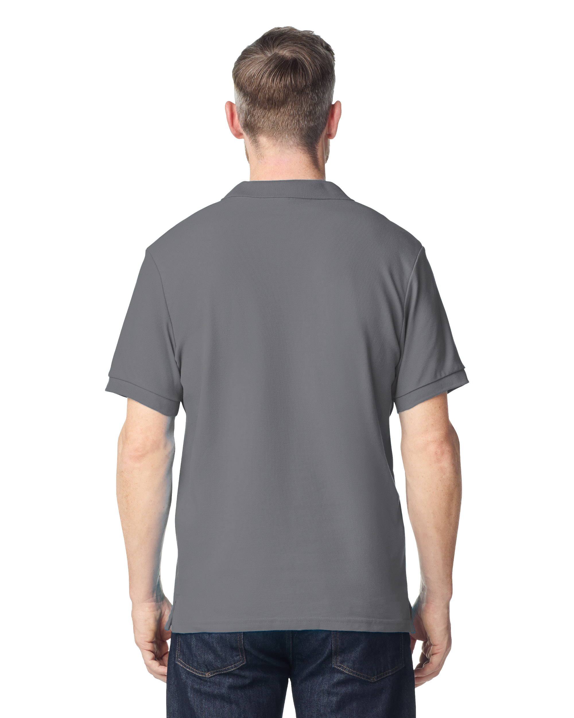 Футболка поло PREMIUM COTTON ADULT DOUBLE PIQUE, ЧЕРНЫЙ 2XL — GI85800chS