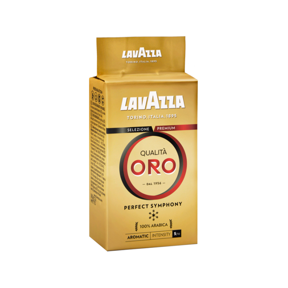 КОФЕ Lavazza  мол.  пач. 250г*20 Qualita Oro вак/уп. INT - 5853