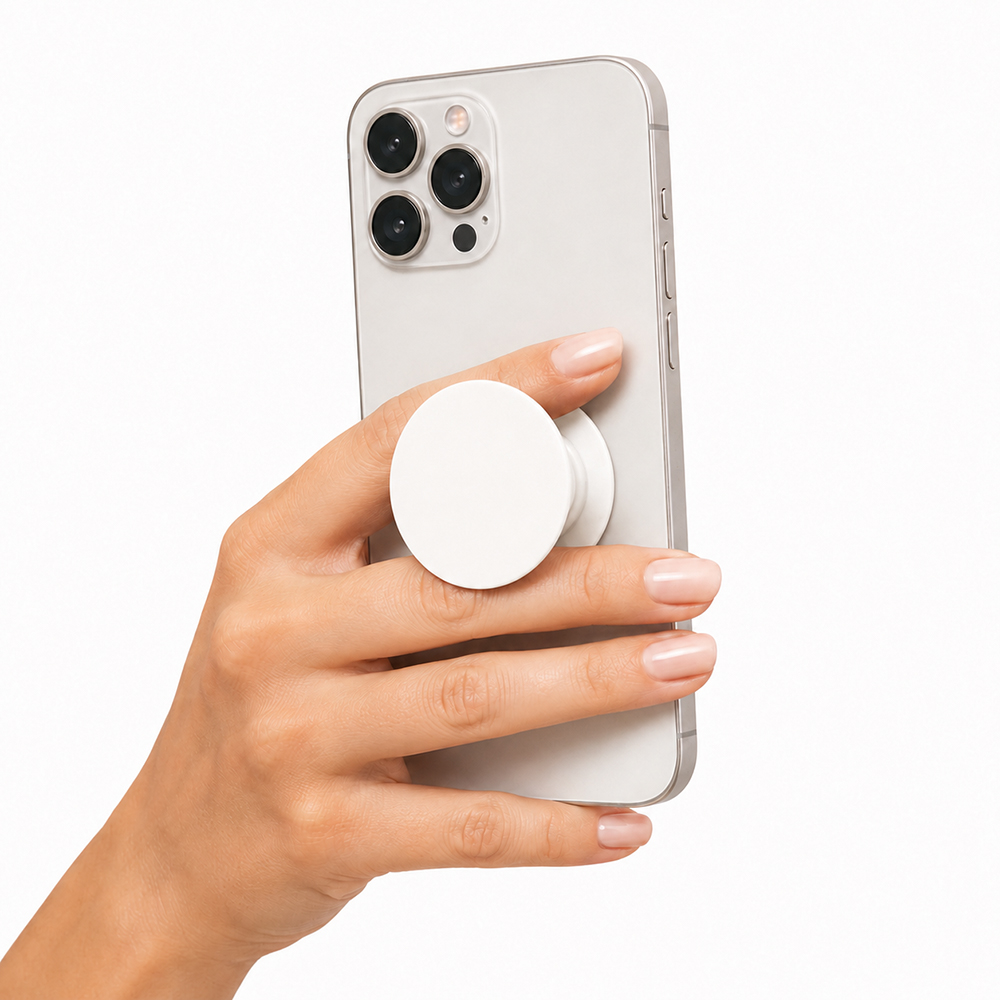 Подставка-держатель для телефона PopSocket, белый — 37015D.01
