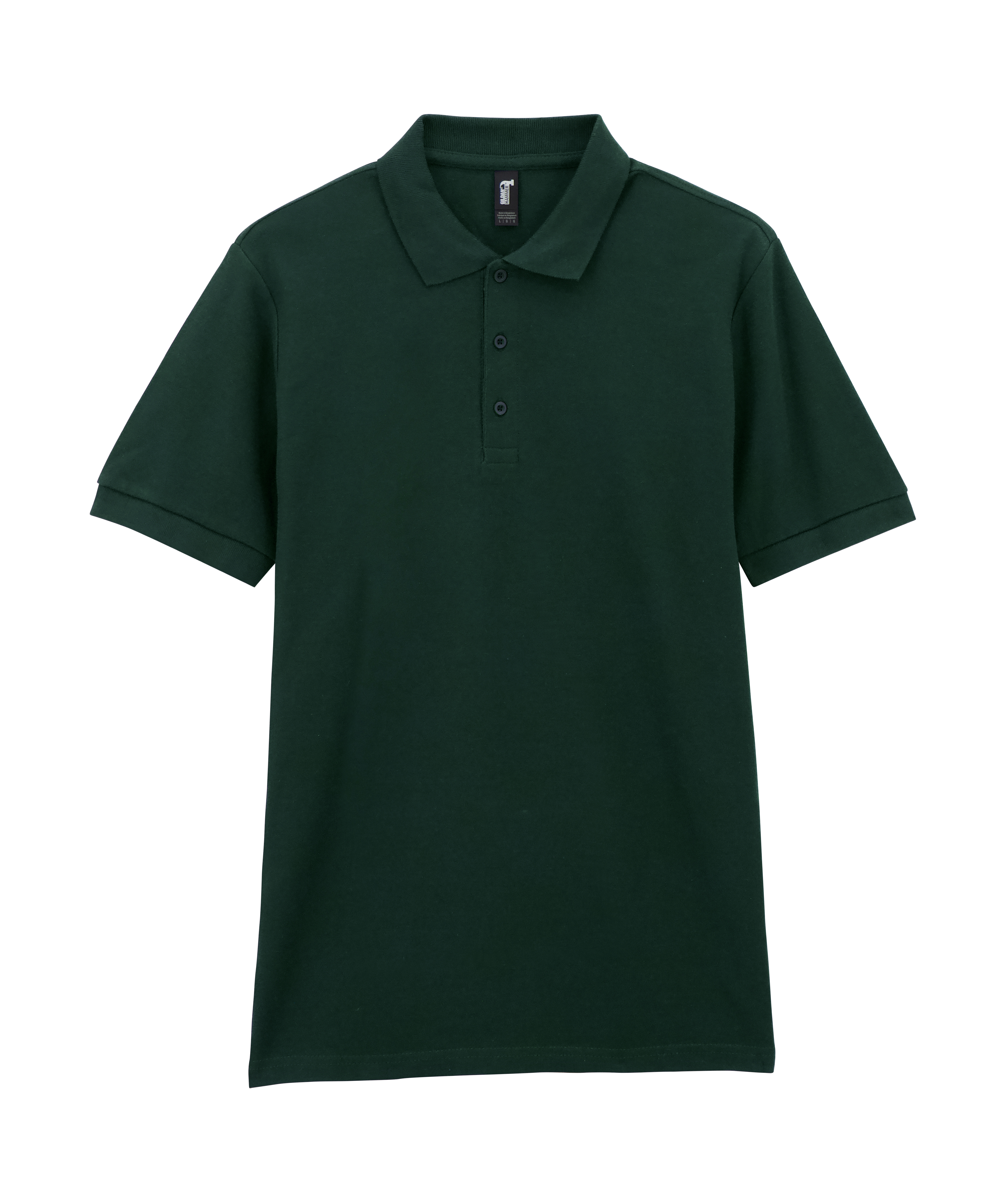 Футболка поло PREMIUM COTTON ADULT DOUBLE PIQUE, ЧЕРНЫЙ 2XL — GI85800miM
