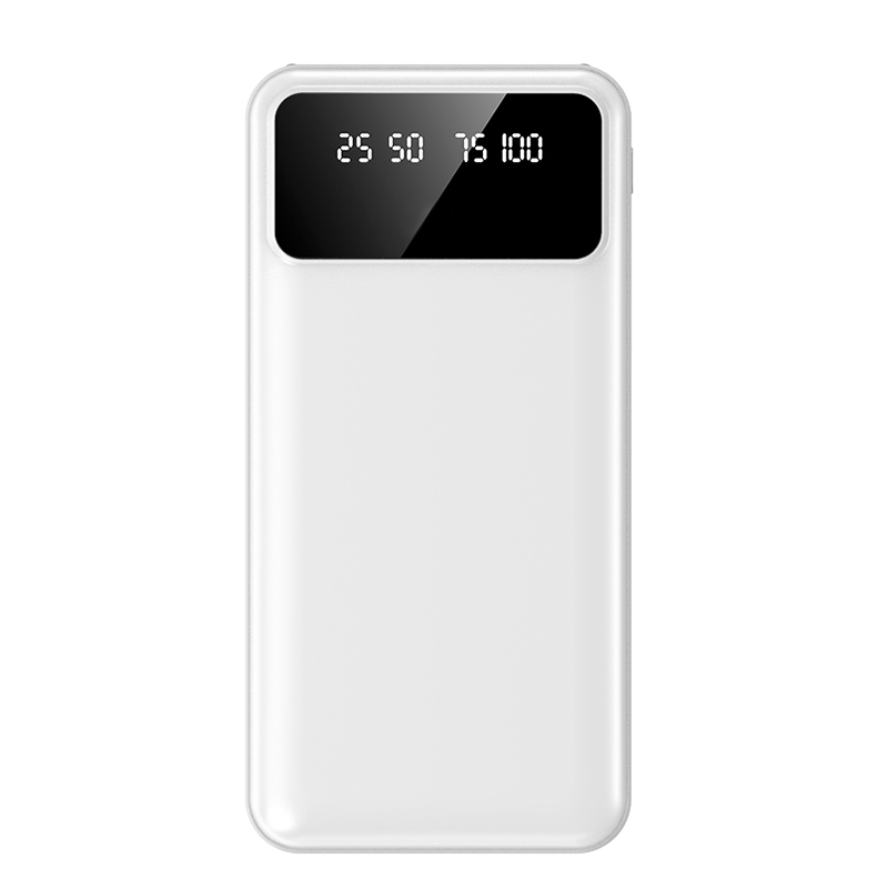 Внешний аккумулятор Dorado 10 000 mAh с фонариком, белый — 2037.01