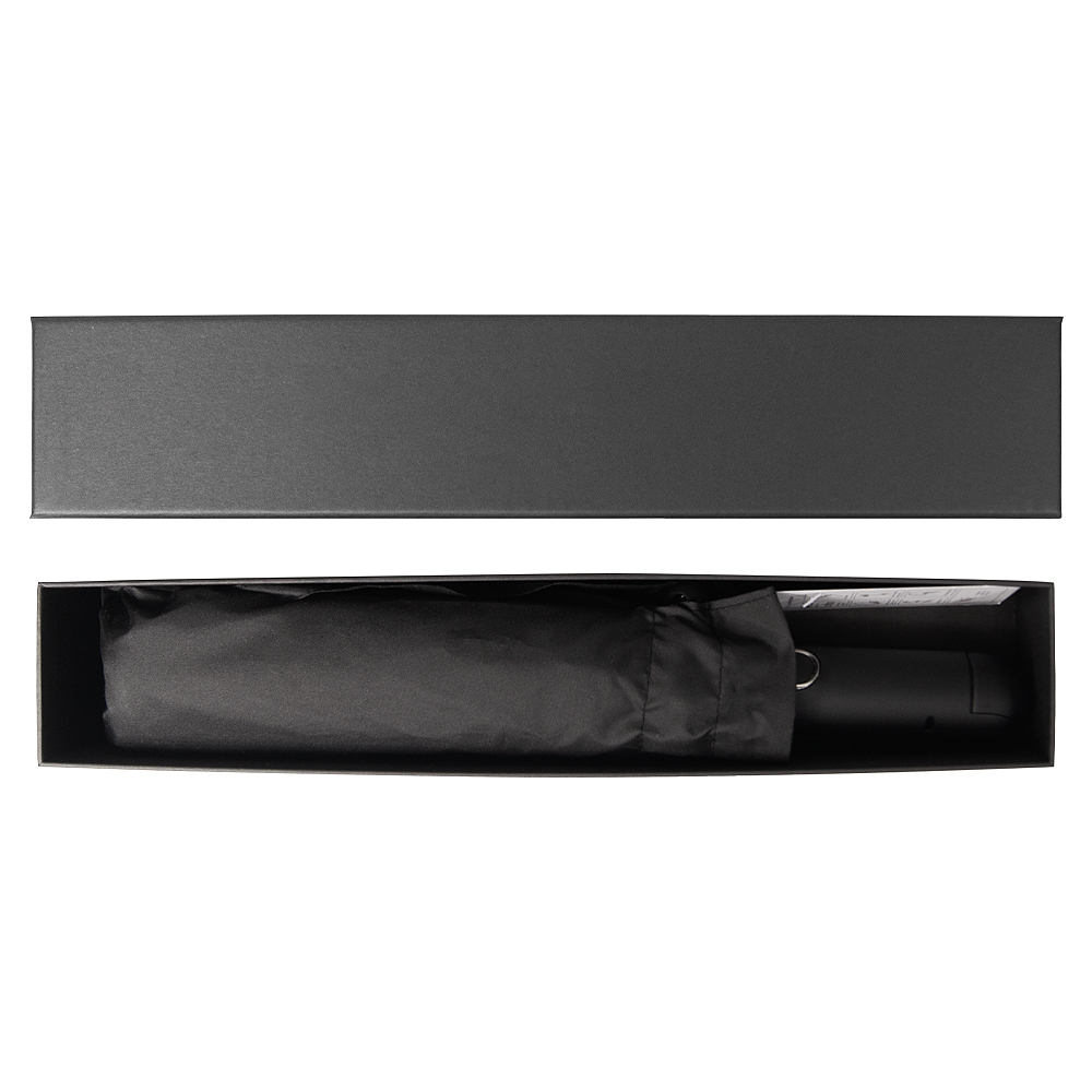 Зонт складной автоматический Forest Walker с фонариком, чёрный